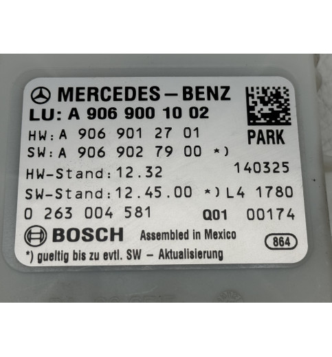 Mercedes Sprinter W906 Parktronic PDC Steuergerät A9069001002 Bosch 0263004581