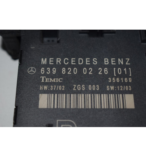 A6398200226 Mercedes Vito W639 Türsteuergerät  Steuergerät Tür rechts  -0308-