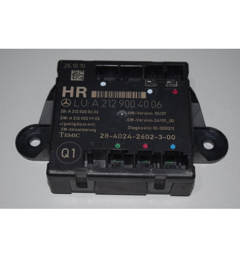 A2129004006 Mercedes W204 W212 Tür Steuergerät Hinten Rechts  -0311-