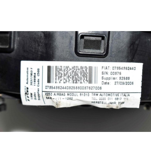 Fiat Peugeot Boxer Airbagmodul  07354362440  -1338- Airbags