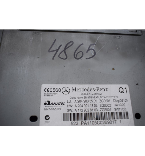 A2049058701 2049003509 2049011803 1729028103 Mercedes W204 Radio  -4865-