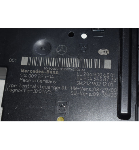 A2049006301 Mercedes W204 C-Klasse Sicherungskasten SAM Modul  -6331-