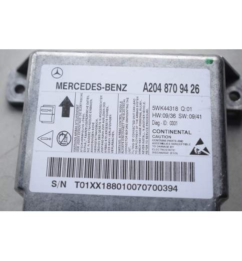A2048709426 Mercedes W204 W204 C-Klasse Airbag Steuergerät   -6343-
