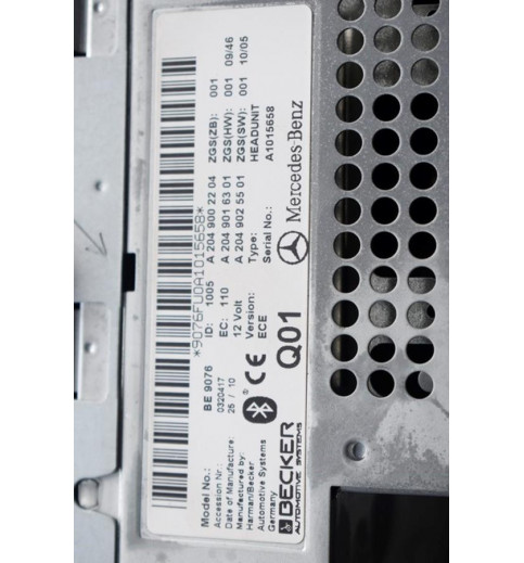 Mercedes-Benz Mercedes W204 Radio A2049051100 2049002204 2049016301 2049025501 -6345- Kombi- & Cockpit-Instrumententeile