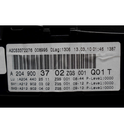 Mercedes-Benz Mercedes W204 Tacho Kombiinstrument  A2049003702 A2C53372276  -7813- Kombiinstrumente