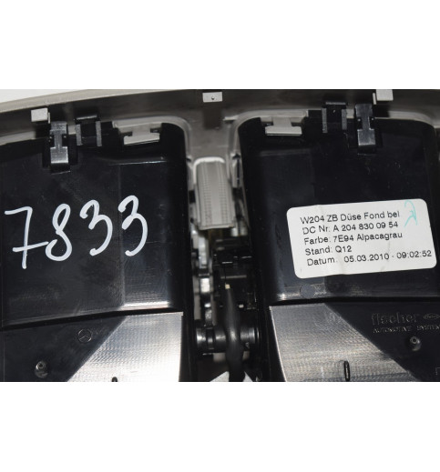 A2048300954 Mercedes  W204 Mittelkonsole hintere Entlüftungsdüse   -7833-