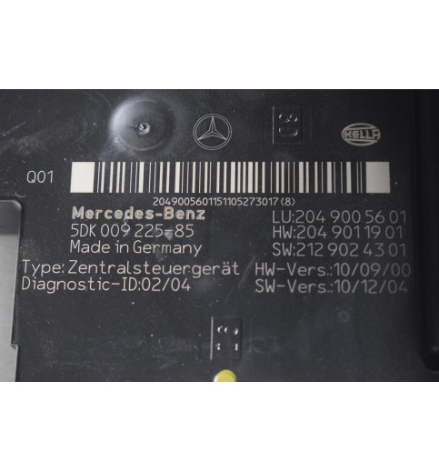 A2049005601 Mercedes C-Klass SAM Steuergerät Sicherungskasten   -7921-