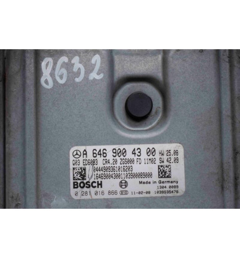 Mercedes-Benz Mercedes Sprinter W906 SET ECU A6469004300 0281016866 A9069008600  -8632- ECUs & Steuergeräte