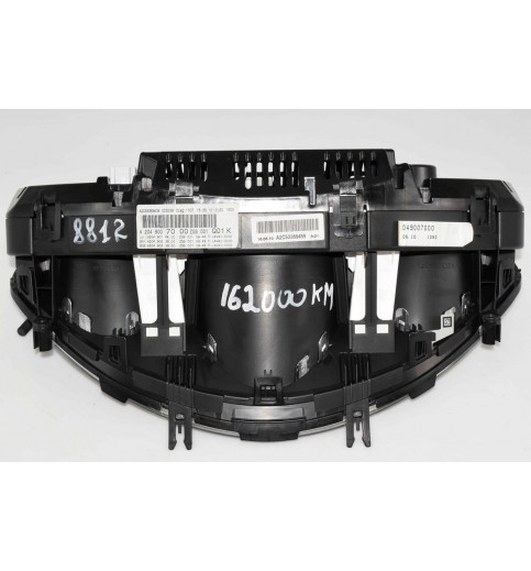 Mercedes-Benz Mercedes W204 Tacho Kombiinstrument A2049007000 A2C53369436 162000KM -8812- Kombiinstrumente