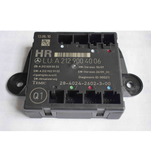A2129004006 Mercedes W204 W212 Tür Steuergerät Hinten Rechts  -8821-