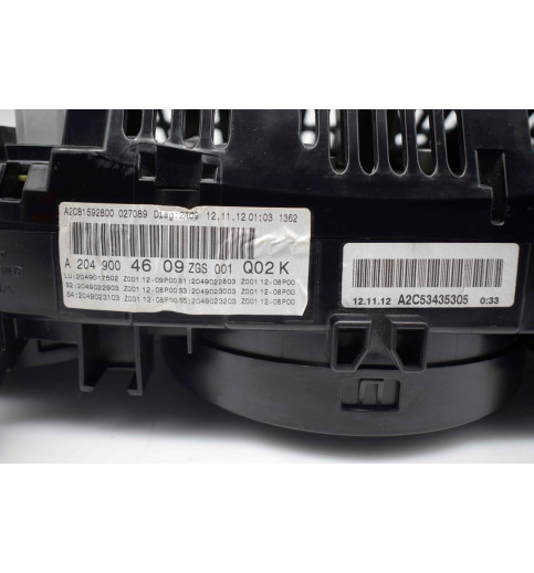 Mercedes-Benz Mercedes W204 Tacho Kombiinstrument A2049004609 A2C81592800 -11452- Kombiinstrumente