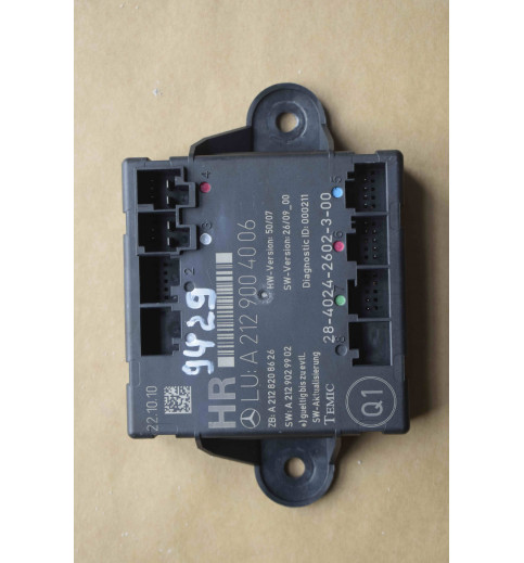 A2129004006 Mercedes W204 W212 Tür Steuergerät Hinten Rechts  -9429-