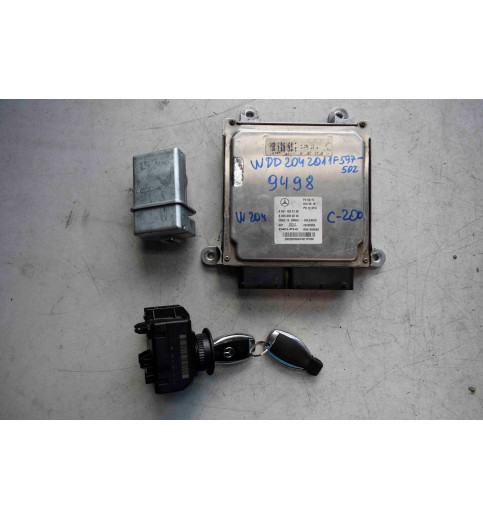 Mercedes-Benz Mercedes W204 Motorsteuergerät  SET A6511500126 A2075450108 A2045458132 -9498- ECUs & Steuergeräte