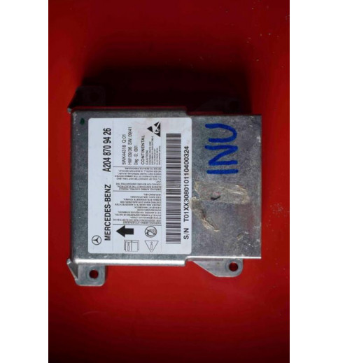 Mercedes-Benz Mercedes W204 Airbagsteuergerät A2048709426  -9747- ECUs & Steuergeräte