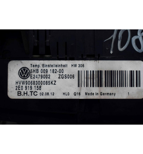 Volkswagen VW Crafter Klimabedienteil HVW9068300085  2E0919158 -10874- Klimaregelung