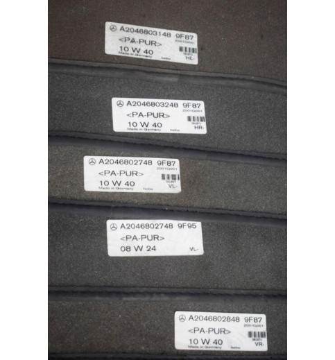 Mercedes-Benz Mercedes W204 Tepiche Set A2046803148 A2046802748 A2046802848 -10947- Fußmatten, Teppiche & Laderaumwannen