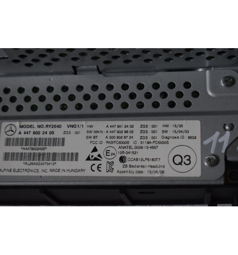 A4479002405 A4479012402 Mercedes W447 Radio Navigation Audio 