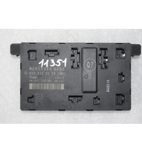 A6398200326 Mercedes Vito W639 Türsteuergerät  Steuergerät Tür rechts  -11351-