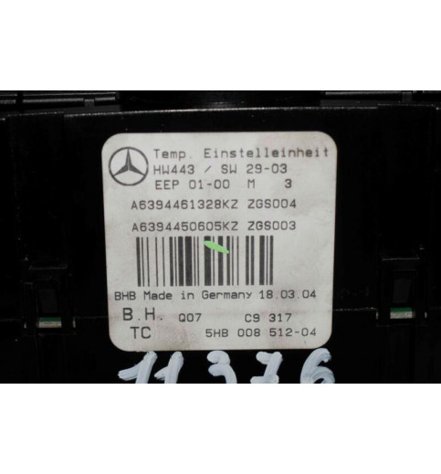 Mercedes-Benz Mercedes Vito W639 Klimabedienteil A6394461328 6394450605  -11376- Schalter, Kontrollelemente & Zündschlösser