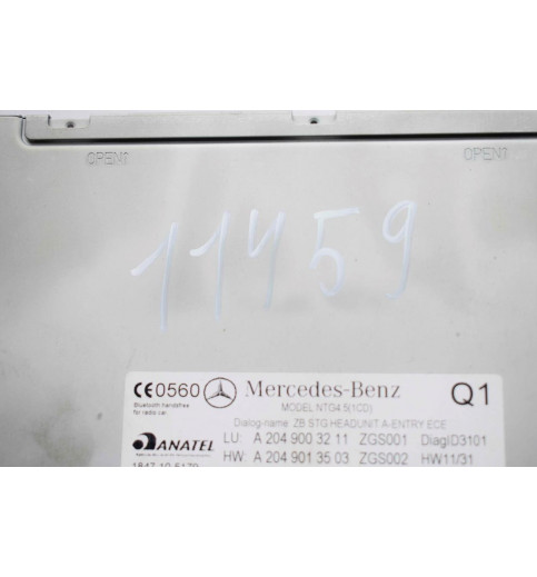 Mercedes-Benz Mercedes W204 Radio A2049050305 2049003211 2049013503 1669025604 -11459- Kombi- & Cockpit-Instrumententeile