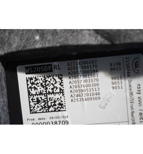 A2057300170 Mercedes W205 C-Klasse  Türpappe Hinten links Tür Verkleidung 