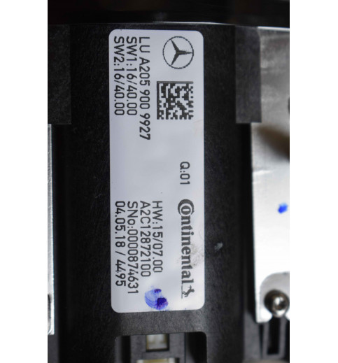 A2059005915 Mercedes W205 C-Klasse Multimedia Navi Bedienschalter -11665-