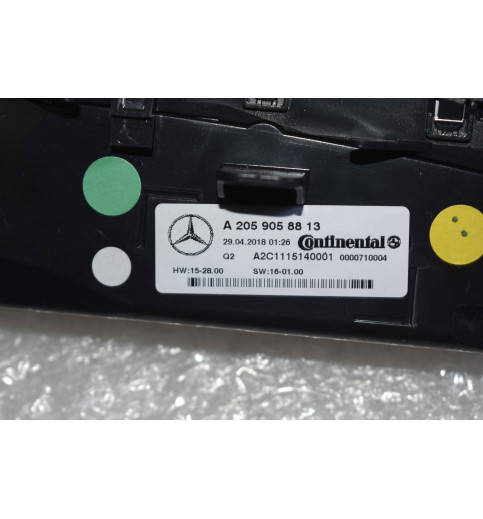 A2059058813 Mercedes W205 C-Klasse Klimabedienteil Klimaregler  -11667-