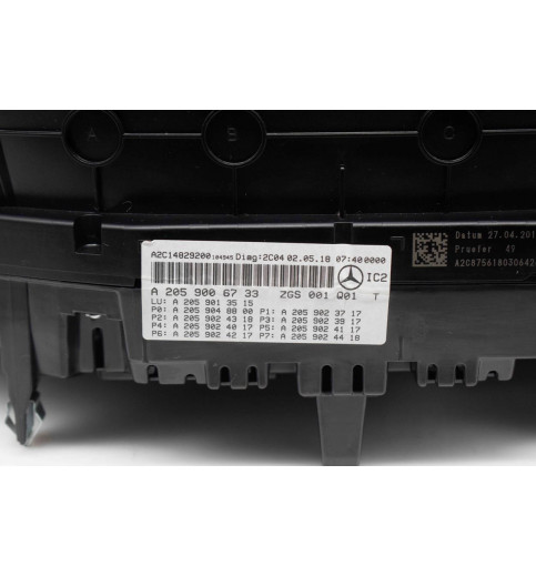 Mercedes Mercedes W205 Tacho Kombiinstrument A2059006733 A2C14829200 -11684- ECUs & Steuergeräte
