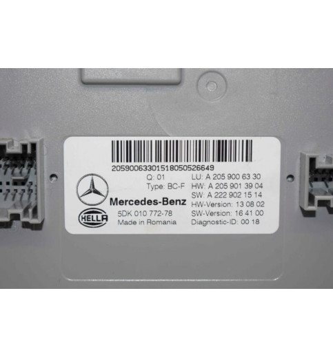 Mercedes-Benz Mercedes W205 SAM Modul  A2059006330 2059013904 2229021514 -11726- ECUs & Steuergeräte
