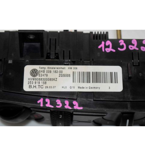 Volkswagen VW Crafter Klimabedienteil HVW9068300085  2E0919158 -12322- Klimaregelung