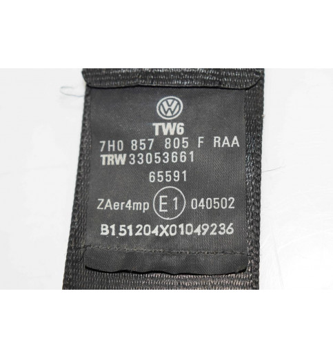 Volkswagen VW T5 Sicherheisgurt Vorne Links 7H0857805F -12463- Schalter, Kontrollelemente & Zündschlösser