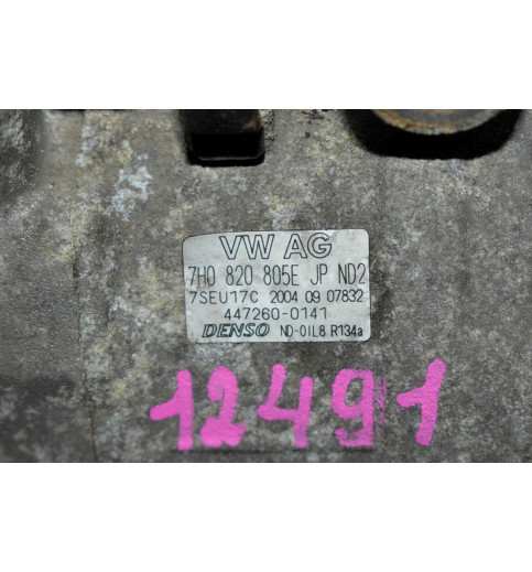 Volkswagen VW T5 Klimakompressor 2.5L 7H0820805F  -12491- Klimakompressoren & Kupplungen