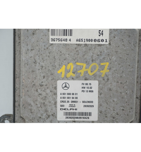 Mercedes Sprinter W906 Motorsteuergerät CRD2.35 A6519000601 6519019400 -12707-