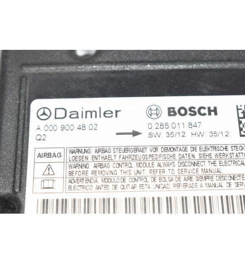 Mercedes Sprinter W906 Airbagsteuergerät A0009004802 0285011847 -12738-