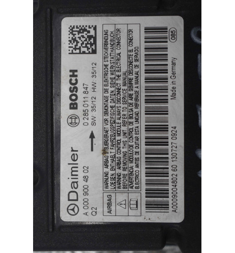 Mercedes Sprinter W906 Airbagsteuergerät A0009004802 0285011847 -12758-