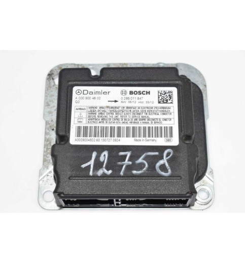 Mercedes-Benz Mercedes Sprinter W906 Airbagsteuergerät A0009004802 0285011847 -12758- ECUs & Steuergeräte
