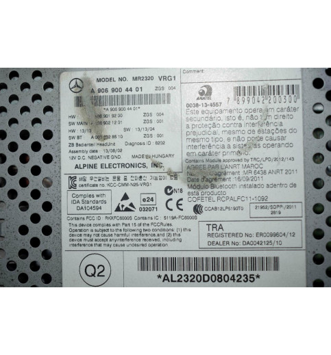 Mercedes-Benz Sprinter W906 Radio Multimedia A9069004401 9069019200 9069021201 0009028510 -127 ECUs & Steuergeräte