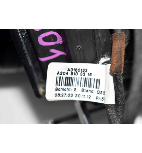 Mercedes-Benz Mercedes W204 Außenspiegel Schwarz Links A2048103316  A3160441 -12801- Außenspiegel