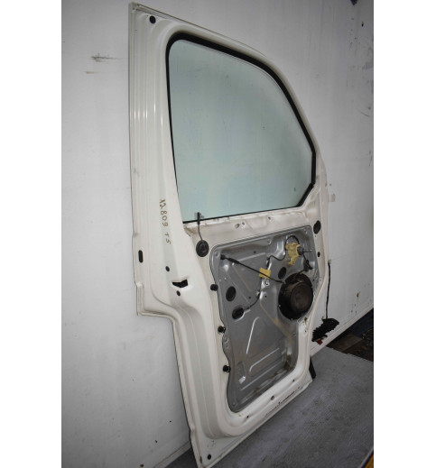 VW T5 Tür Fahrertür vorne links Weiß ohne Türriff,Glass,Fensterheber -12809-
