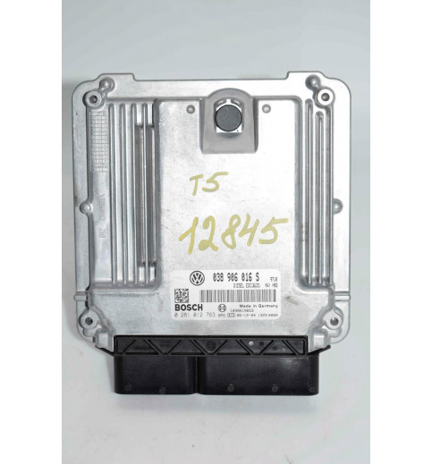 Volkswagen VW T5 Motorsteuergerät 2.5L  038906016S 0281012763 -12845- ECUs & Steuergeräte
