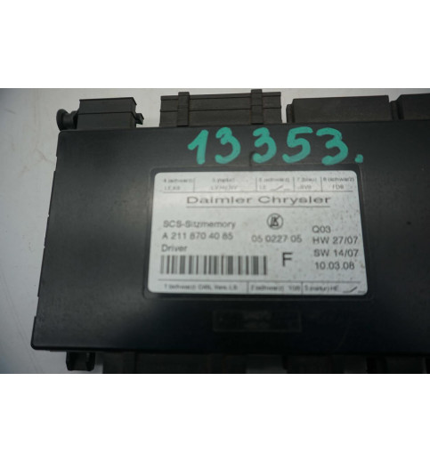 Mercedes-Benz Mercedes W211 E-Klasse E320 Sitzsteuergeerät  A2118704085  -13353- ECUs & Steuergeräte