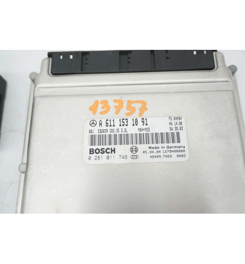 Mercedes-Benz Sprinter W901,902,903,904,905 Motorsteuergerät Set A6111531091 0281011746 -13757 ECUs & Steuergeräte
