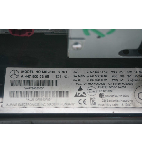 Mercedes-Benz Mercedes Vito W447 Radio A4479002305 -13870- Autoradios