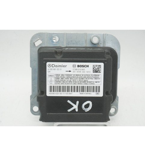 A0009010201 0285010900 Mercedes Vito W639 Airbagsteuergerät SRS 