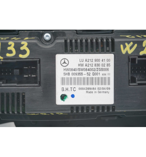 Mercedes-Benz Mercedes W212 E-Klasse  Klimabedienteil Heizungsschalter A2129004100 -14233- Klimaregelung