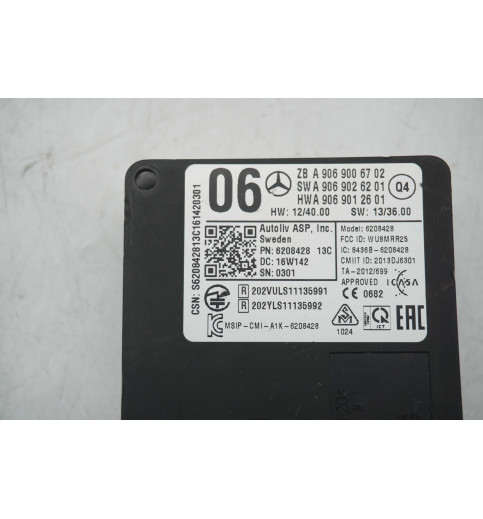 Mercedes-Benz Mercedes  W906 Radarsensor Abstandswarnassistent Steuergerät A9069006702 -14275- ECUs & Steuergeräte