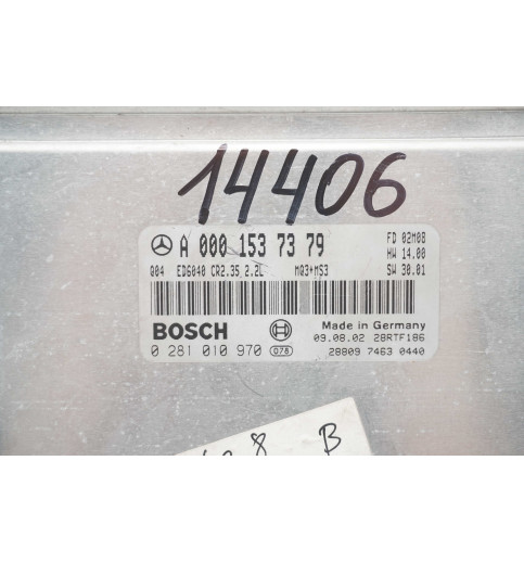 Mercedes-Benz Mercedes W901-905  Motorsteuergerät  CR2,35  A0001537379 0281010970 -14406- ECUs & Steuergeräte