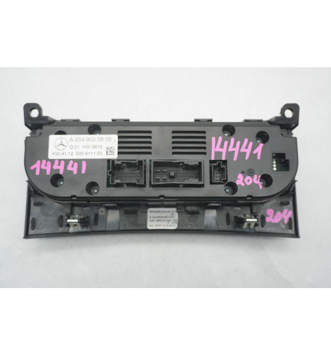 Mercedes-Benz Mercedes W204 Klimabedienteil A2049005805 A2046809208  -14441- Schalter, Kontrollelemente & Zündschlösser