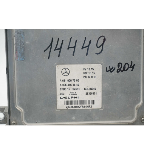 Mercedes-Benz Mercedes W204 Motorsteuergerät CRD3.10 A6519007500 A0064461540 -14449- ECUs & Steuergeräte