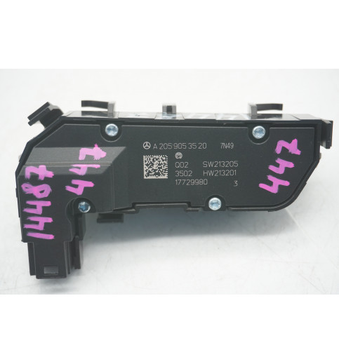 Mercedes-Benz Mercedes W447 Schalter für Sitzheizung  A2059053520 -14487- Schalter, Kontrollelemente & Zündschlösser